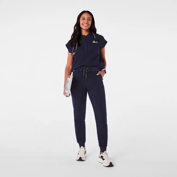 Figs Pants - Figs Zamora Jogger Scrub Pants Size M Navy Blue